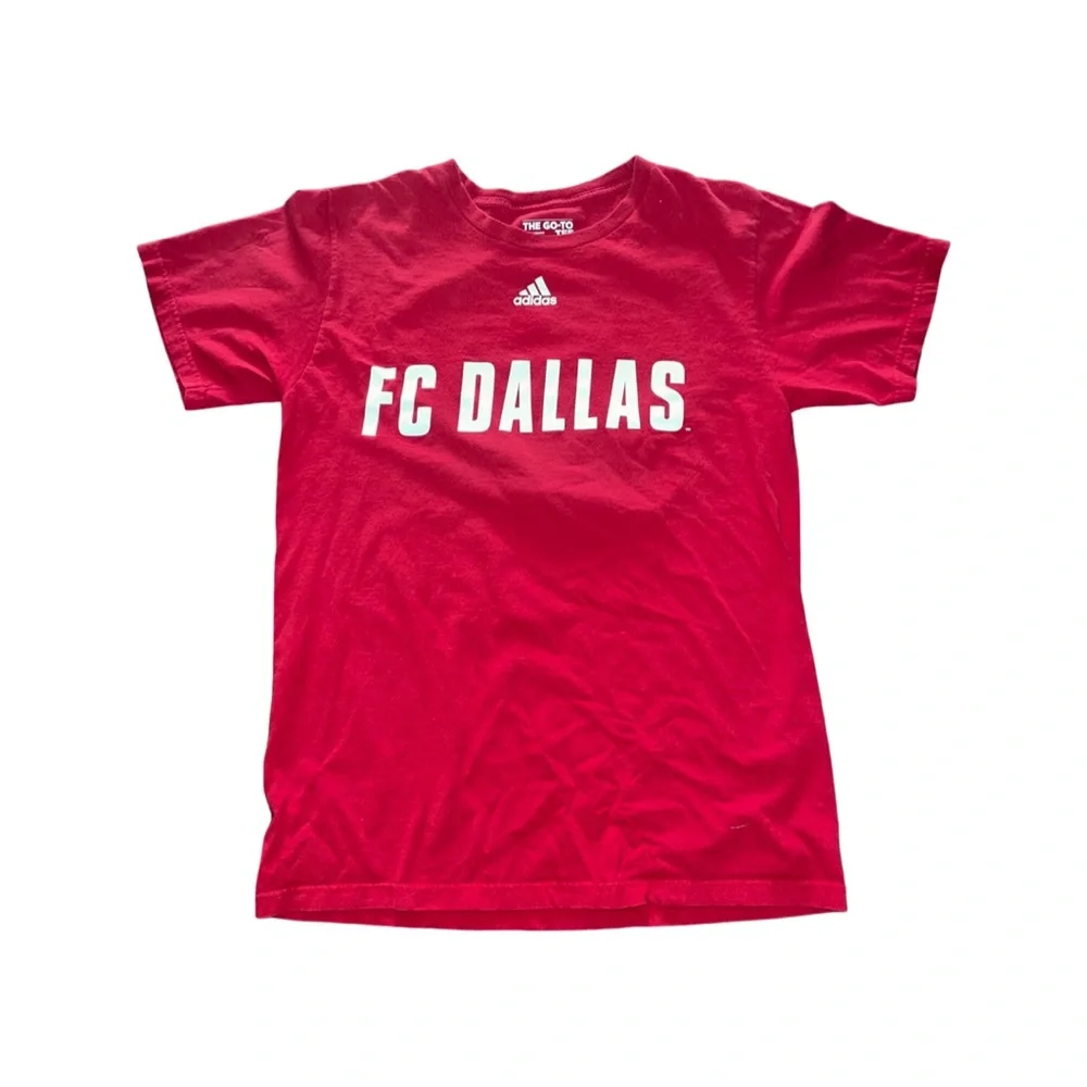 FC Dallas Double Sided Logo T-Shirt by ADIDAS: Adult Medium: MLS: Dallas Burn